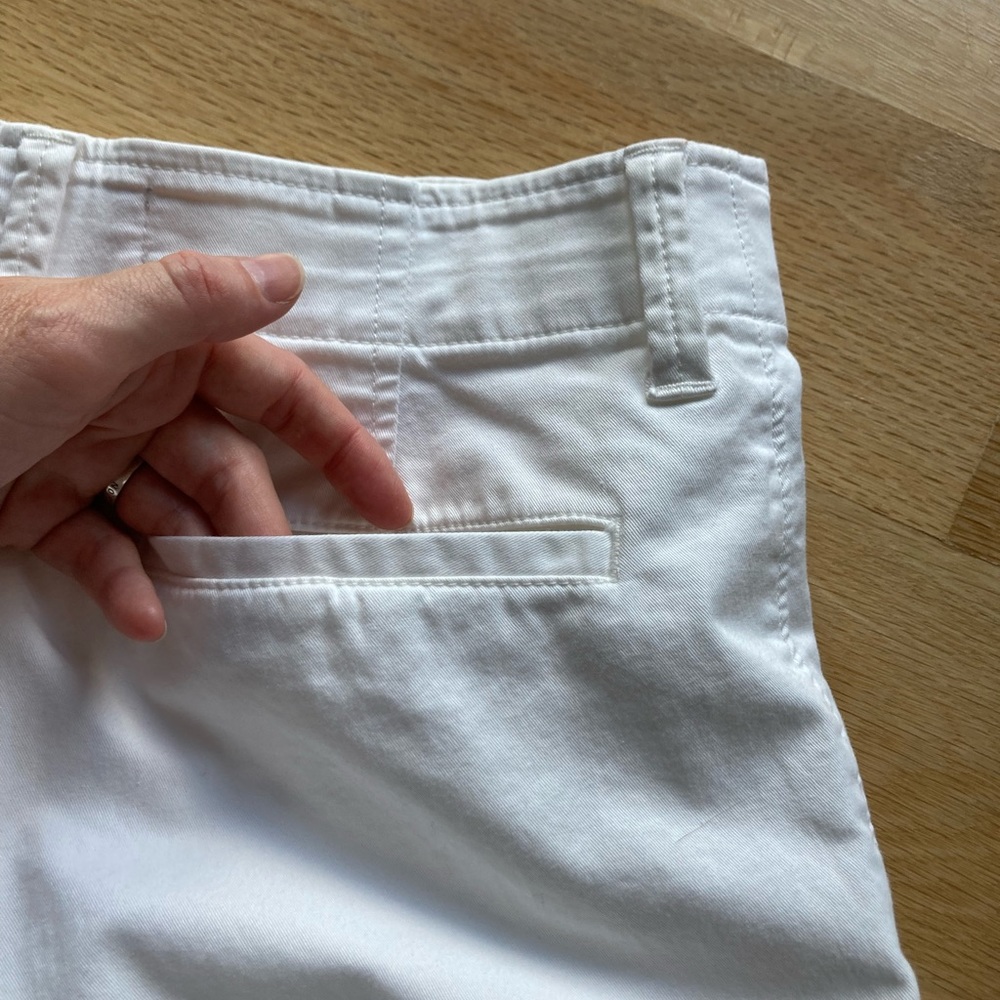 Everlane Relaxed High Waist Chino Sz 0 EUC White Button Fly Stretch Straight - Picture 13 of 16
